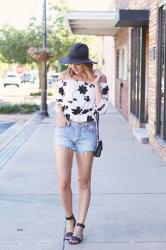 B/W Floral