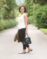 Suede Leather and Metallic Flats