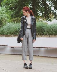 Grey Plaid Trousers / Teacher Looks