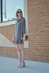 Olive Shirt Dress