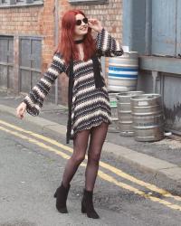 Flare Sleeved Dress