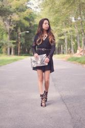 Mixing Lace Details and Python Print