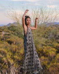 Flynn Sky's Amber Dress in the Desert