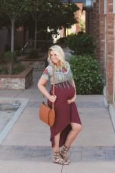 END OF SUMMER MATERNITY OUTFIT