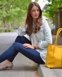 yellow handbag 