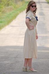 • 1940s Nautical Dress •