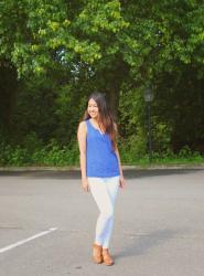 OOTD：White Jeans for Summer