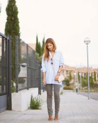 JEANS AND BLUE BLOUSE
