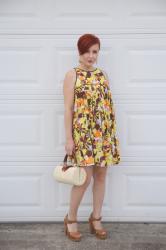 Cute Outfit of the Day:  70's Print Dress