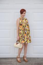 Cute Outfit of the Day: 70's Print Dress