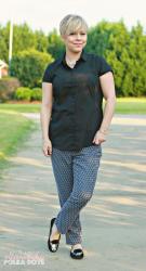 Printed Pants & Puppy Flats