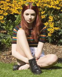 Rainbow Striped Tee