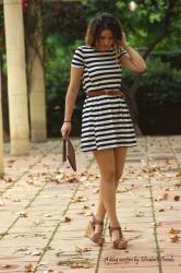 Striped dress. 