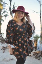 Beach Days Aren’t Over | Bare Feet, Big Sleeves, and a Floppy Hat for Fall