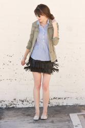 How to Style Series: Fringe Mini Skirt