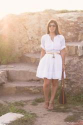 White Shirtdress