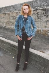 Shabby jeans.