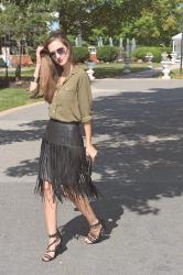 A Love Affair { Fringe and Faux Leather }