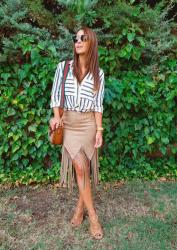 FRINGED SKIRT