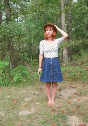 Completed: The 70s Denim Skirt