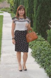 Throw Back Thursday Fashion Link Up: Neutral Dots