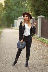 FRINGE SUEDE JACKET | stylizacja z zamszową kurtką z frędzlami