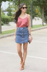 Denim skirt