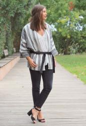Black & White Kimono