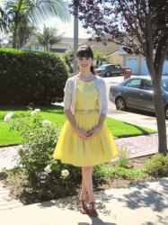 Me Made Monday: “Ray of Sunshine” Dress and Vintage Reception