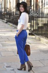 OOTD //  Blue Suit Trousers 