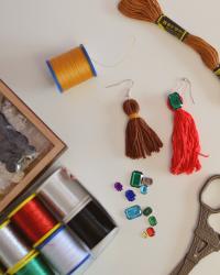 DIY: tassel earrings