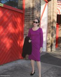 Purple Merino Dress