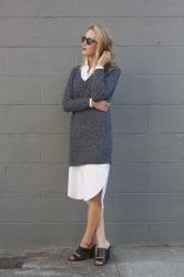 Layered Sweater Dress