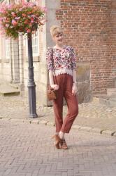 Outfit: bloemenprint & kant