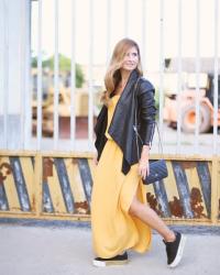 MUSTARD LONG DRESS