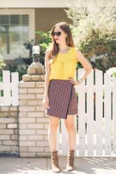 tweed mini skirt