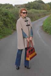 How to Style The Classic Windsmoor Camel Cape | With Double Denim