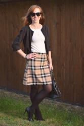 Chequered skirt