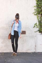 A Chambray Shirt and Red Bandana