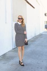 Striped Collar Dress