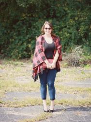 Buffalo Plaid Poncho