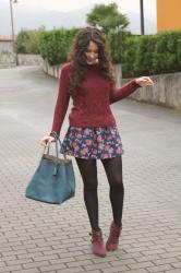 2x1: floral skirt