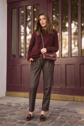 Hilfiger Slacks and Burgundy Knit