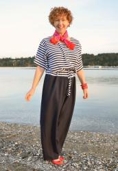 VOGUE AMERICAN DESIGNERS : : ANNE KLEIN : :  PATTERN 2671 : : JUMPSUIT THEN AND NOW