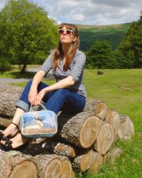 Gingham Shirt & Cowboy Bag