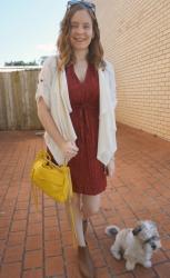 Frocktober Weekend Dresses: Rebecca Minkoff Swing Bag in Canary Yellow, Stars and Stripes