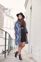 Aztec coat – Elodie in Paris