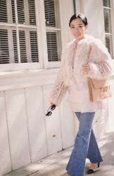 Pink Fur(Faux) Coat