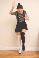 Closet Costumes Using: Black Thigh-High Socks