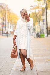 Cardigan & dress